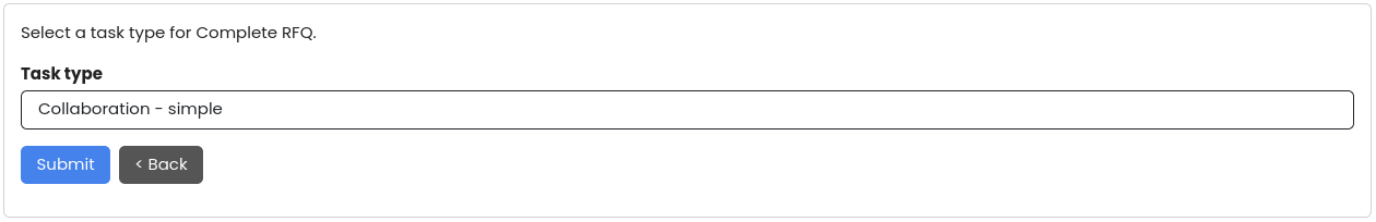 Change task type