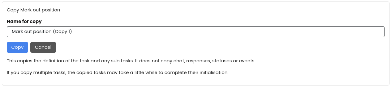 Copy task
