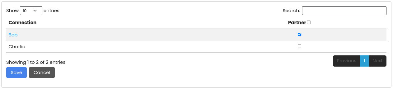 Manage connections