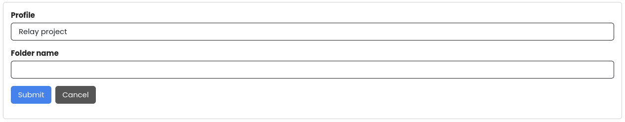 Create a new high-level folder