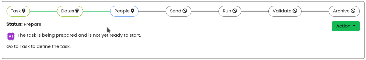 Task details summary section