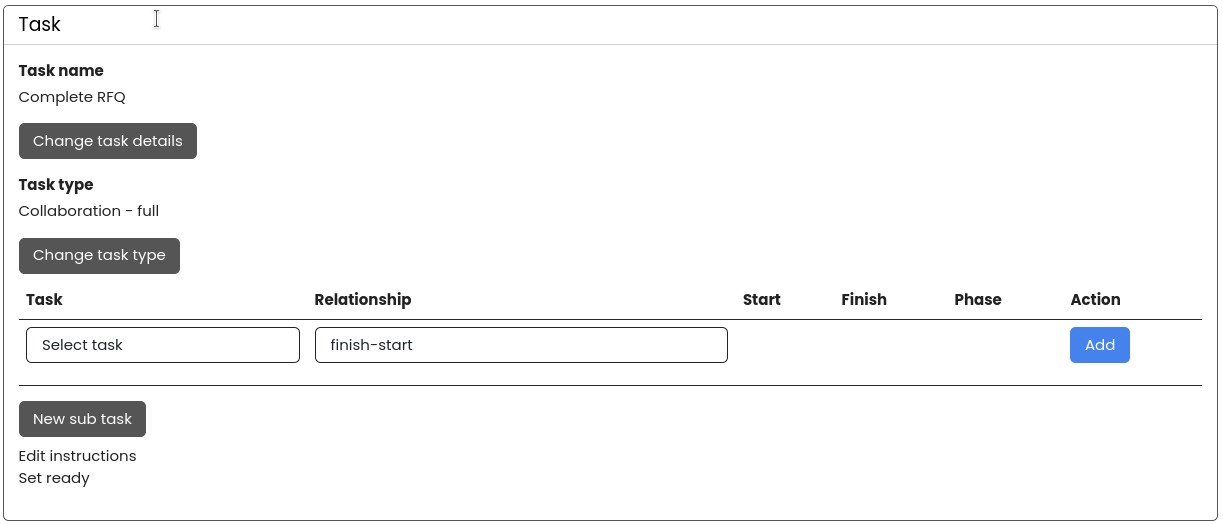Task details task section