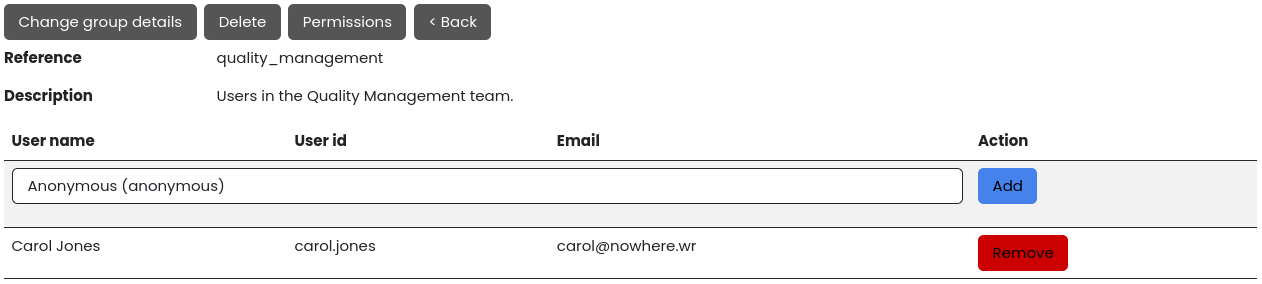 Add and remove user group members