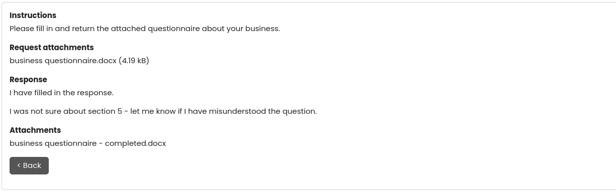 View response